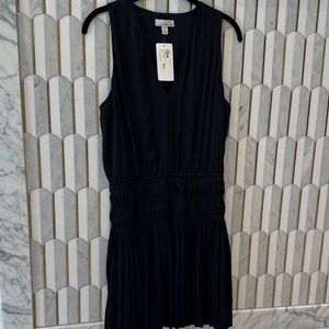 Allison Joy Black Textured Mini Dress